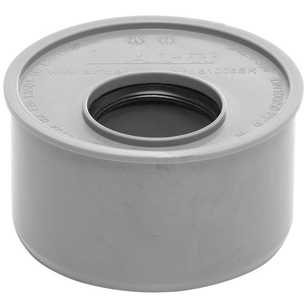 Airfit - Superkurz-Reduzierstück DN 110x50 aus PP 100 Stück