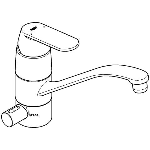 Grohe - Spültisch EHM EUROSMART C 31161 flacher Auslauf Absperrventil chrom