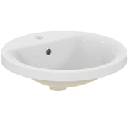 Ideal Standard - Einbauwaschtisch CONNECT, rund, 1Hl., m.Ül., 480x480x175mm, Weiß