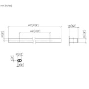 Dornbracht - Badetuchhalter 600 mm MEM 83060780-00 716x133x80 chrom