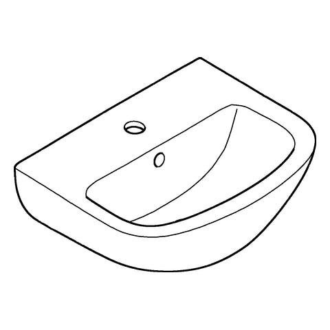 Grohe - Handwaschbecken Bau Keramik 39424 45cm alpinweiß