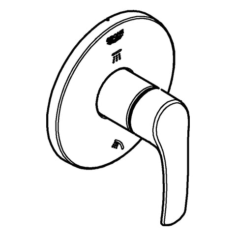 Grohe - 3-Wege Umstellung EUROSMART 19970 Fertigmontageset für 29706000 chrom