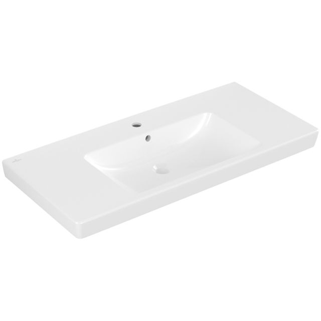 VILLEROY & BOCH - Schrankwaschtisch Subway 2.0 1000x 480mm Rechteck 1HL. m. ÜL. Weiß Alpin