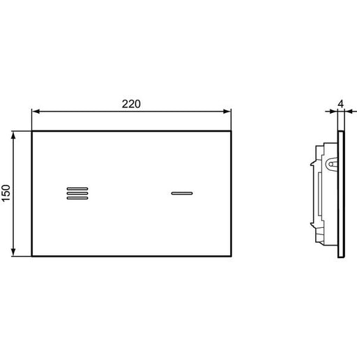 Ideal Standard - Sensor-Betätigungsplatte NT1 SYMFO, Weiß