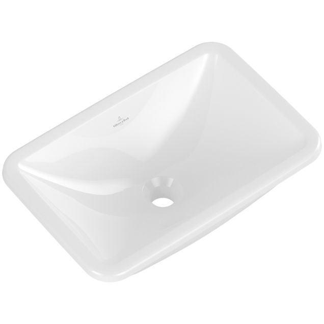 VILLEROY & BOCH - Einbauwaschbecken Loop&Friends 510x 340mm Rechteck ohne Überlauf Weiß Alpin