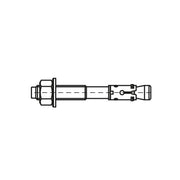 Walraven - Bolzenanker WTB1 Stahl M8x80 für un-/gerissenen Beton, Stein