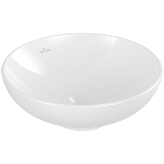 VILLEROY & BOCH - Aufsatzwaschbecken Loop&Friends 420x 420mm Rund o. ÜL. Weiß Alpin CeramicPlus