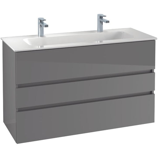VILLEROY & BOCH - Möbelset 08 A18 Wascht. 1200mm 2HL WT-Unterschrank 3 Auszüge VS=White
