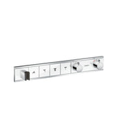 Hansgrohe - Thermostat Unterputz RAINSELECT Fertigset 4 Verbraucher weiß/chrom