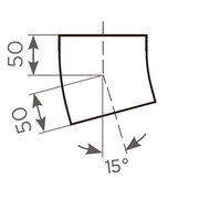 Fornatis - Bogen DN 100 15 Grad