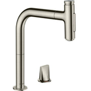 Hansgrohe - 2-Loch SPTM 200 METRIS Select M71 Ausziehbrause 2jet edelstahl-optik