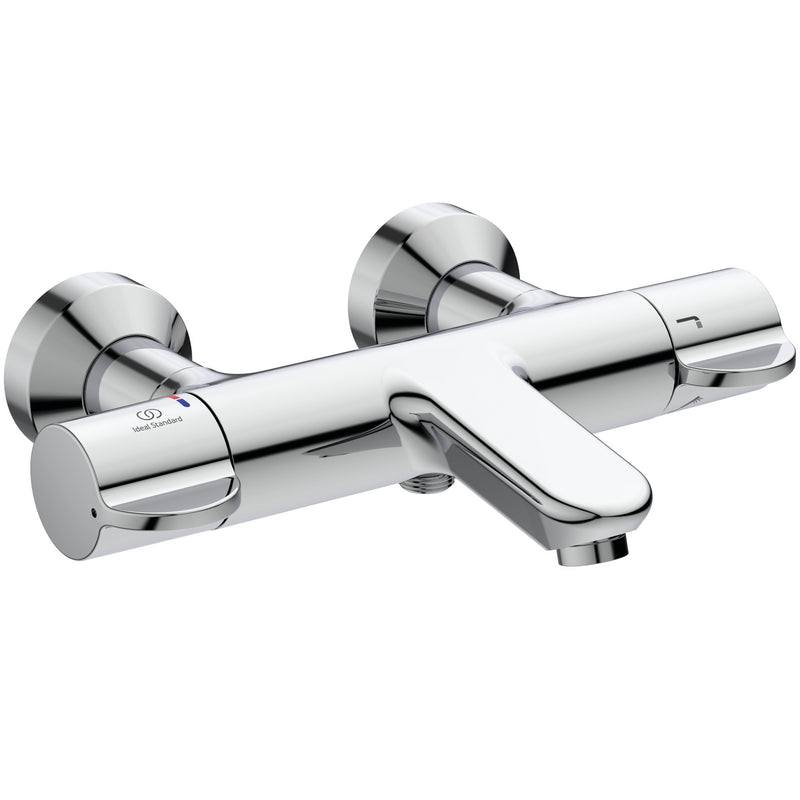 Ideal Standard - Badethermostat AP CERAPLUS 2 Ausld.194-211mm,absp.S-Anschlüsse, Chrom
