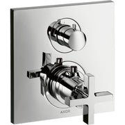 Hansgrohe - Fertigset UP Thermostat AXOR CITTERIO 39725 chrom Kreuzgriff/Ab-/Umstellvent