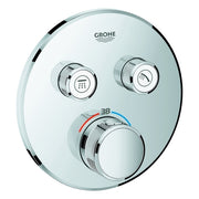 Grohe - Thermostat GROHTHERM SmartControl 29119 rund FMS 2 Absperrventile chrom