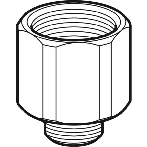 Geberit Vertriebs - Adapter G3/4 - G2, verzinkt