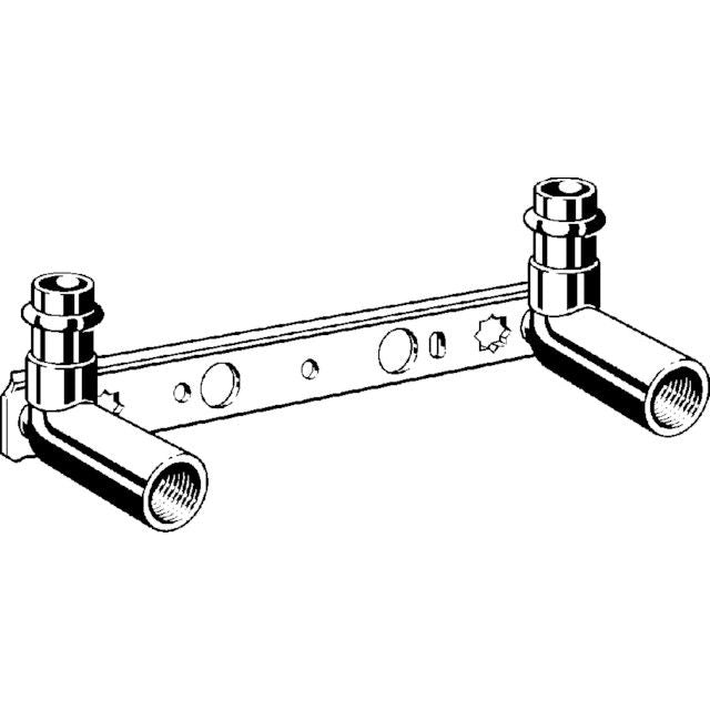 Viega - Montageeinheit SANPRESS 2221.1 15 x 1/2 IG x 45x80/150mm Rotguss