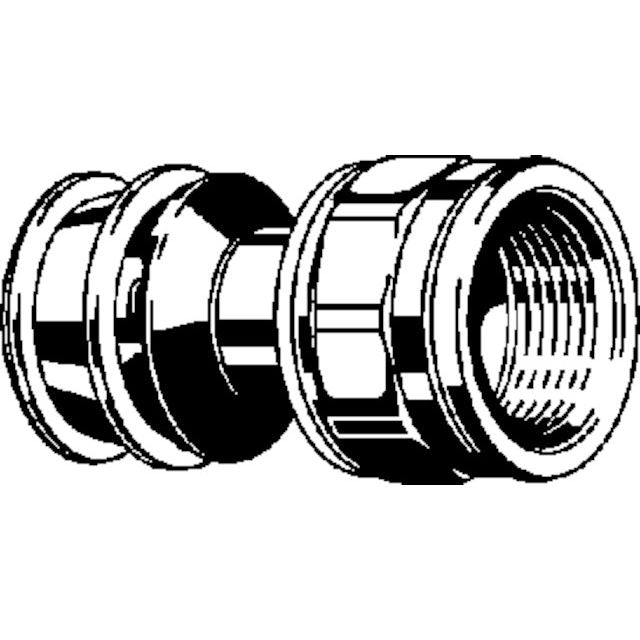 Viega - Übergangsstück RAXOFIX 5312 25mm x 1IG Siliziumbronze