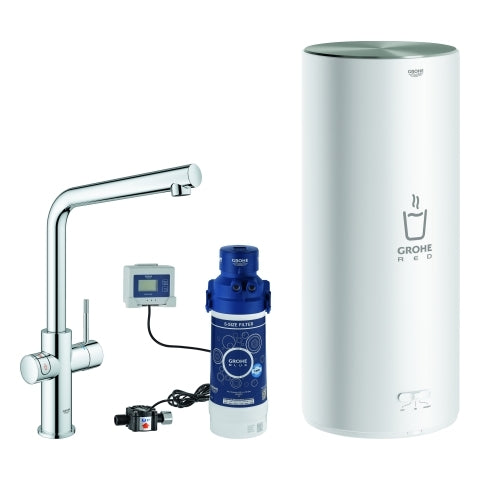 Grohe - Armatur und Boiler RED Duo 30325 L-Size L-Auslauf chrom