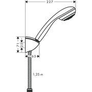 Hansgrohe - Brauseset CROMETTA 85 Porter C 1jet 27576000 chrom