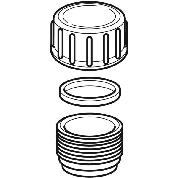 Geberit Vertriebs - PE Verschlusskappe d90 366.750.16.1