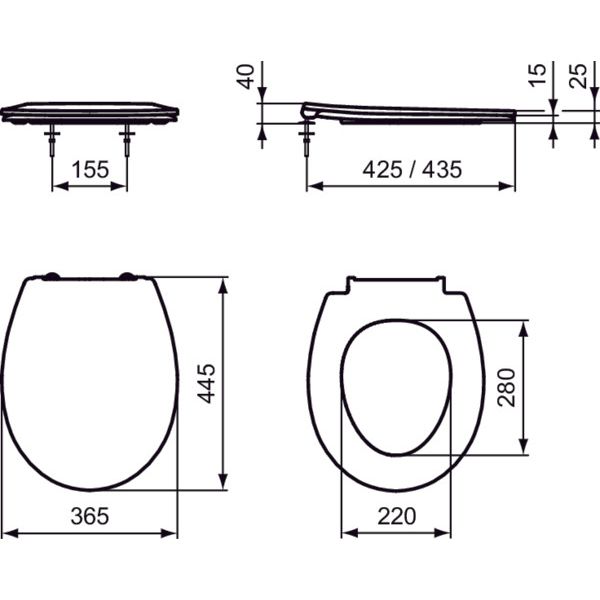 Ideal Standard - WC-Sitz REVO, weiß