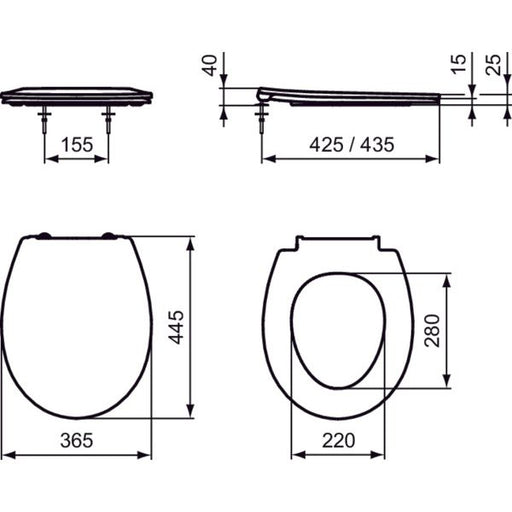 Ideal Standard - WC-Sitz REVO, weiß
