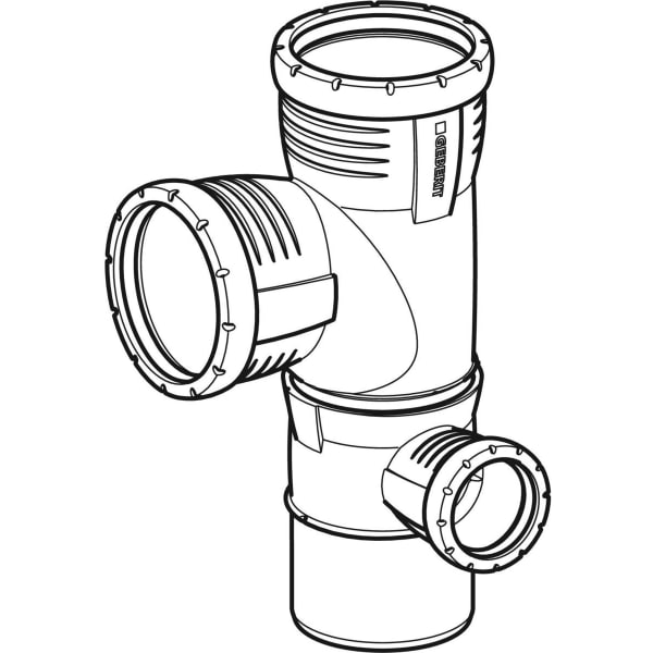 Geberit Vertriebs - Silent-Pro Kombibogeneckabzweig 87,5Gr d110/110/50 rechts