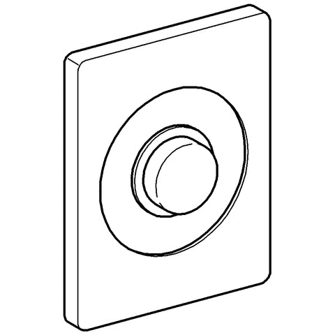 Grohe - Abdeckplatte Edelstahl 43901000 für Wandeinbau-Spülkästen