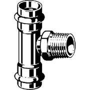 Viega - T-Stück SANPRESS Inox 2317.1 28mm x 3/4 AG x 28mm Edelstahl