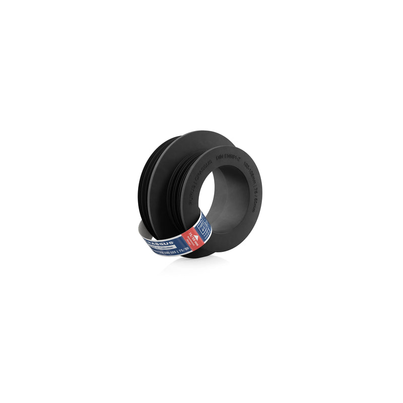 CRASSUS - Kombiadapter CKA 100-105 / 75/50 (100-105mm auf 75/50mm), b. 0,5 bar, TPE