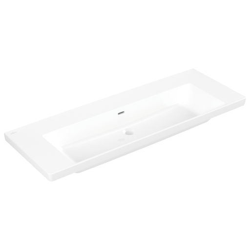 VILLEROY & BOCH - Schrankwaschtisch Subway 3.0 1300x 475mm Rechteck mit Überlauf Weiß Alpin