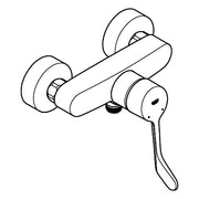 Grohe - EH-Brausebatt. EUROSMART 25244_3 Wandmontage langer Hebel chrom