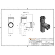 Gebr. Ostendorf - HTsafeEA Abzweig DN 32x32 88,5 Grad