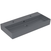 VILLEROY & BOCH - Waschbecken Memento 2.0 1000x470mm re-eckig 2HL. m. ÜL. Graphite cplus