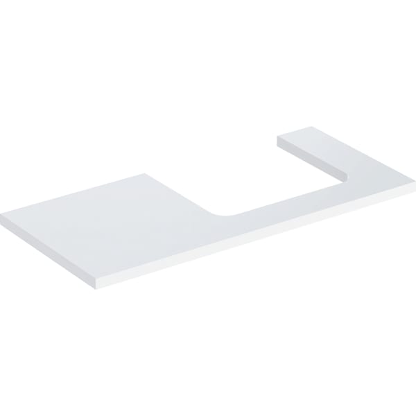 Geberit Vertriebs - ONE WT-Platte, Ausschnitt re, für AWT 105x3x47cm, weiß hgl
