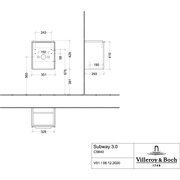 VILLEROY & BOCH - WTU 351x432x293 mm 1 Tür Brilliant White