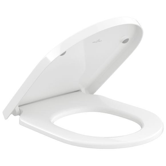 VILLEROY & BOCH - WC-Sitz Subway 3.0 374x438x42mm ov SoftClosing QR we Alpin AntiBac
