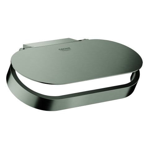 Grohe - WC-Papierhalter SELECTION 41069 mit Deckel hard graphite gebürstet