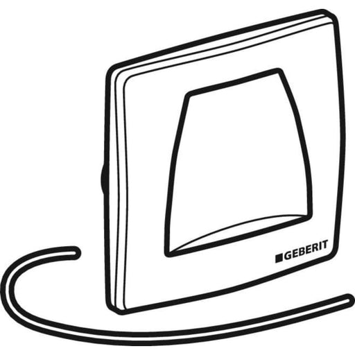 Geberit Vertriebs - Twinline BetPl. für UR-Strg. mit pneumatischer Sp-Ausl., hgl.verchr