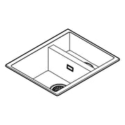Grohe - Kompositspüle K500 31648 1,5Becken 555x460mm re/li granit schwarz
