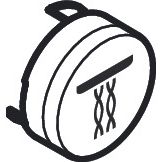 Hansgrohe - Druckknopf Symbol Mono mattschwarz