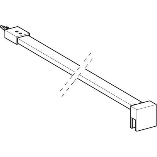 Geberit Vertriebs - Wandhalterung für Duschtrennwand für Walk-in-Dusche 120cm