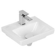 VILLEROY & BOCH - Handwaschbecken Subway 3.0 370x305mm re-eckig 1HL. o. ÜL. Weiß Alpin cplus
