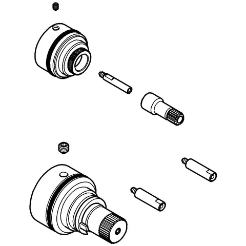 Grohe - Verlängerungsset 47781 27,5 mm für Rapido T bei Wannen-THM