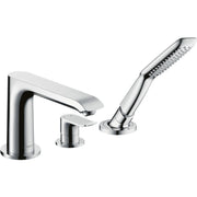 Hansgrohe - 3-Loch Wannenarmatur METRIS F-Set chrom Wannenrandmontage