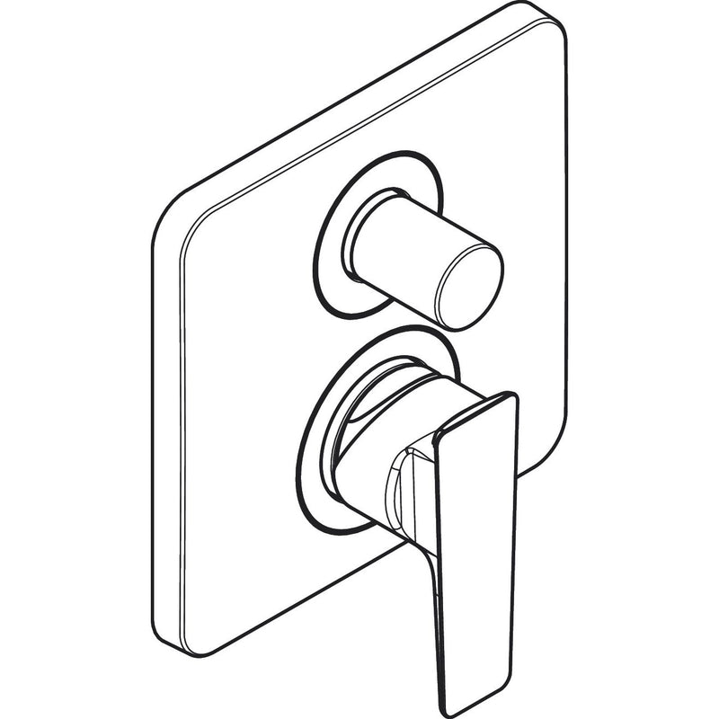 Hansgrohe - Wannenmischer UP Axor Citterio E Fertigset mattschwarz