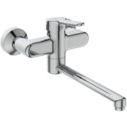 Ideal Standard - Wand-WT-Armatur CERAPLUS 2,5l/min. Ausld.330-349mm,absp.S-Anschlüsse, Chrom
