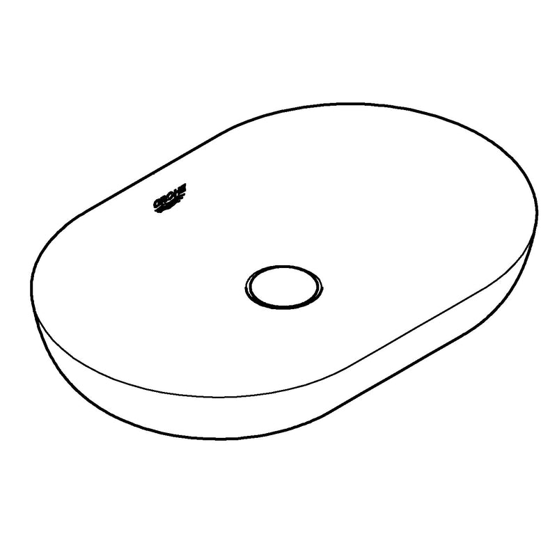 Grohe - Aufsatzschale ESSENCE Keramik 39608 600x400 mm PureGuard alpinweiß