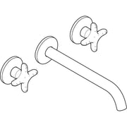 Hansgrohe - 3-Loch Wannenarmatur AXOR One Unterputz Wandmontage Kreuzgr.MSW