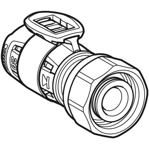 Geberit Vertriebs - FlowFit Anschluss für Eurokonus mit Überwurfmutter SiBr d20-EuG3/4